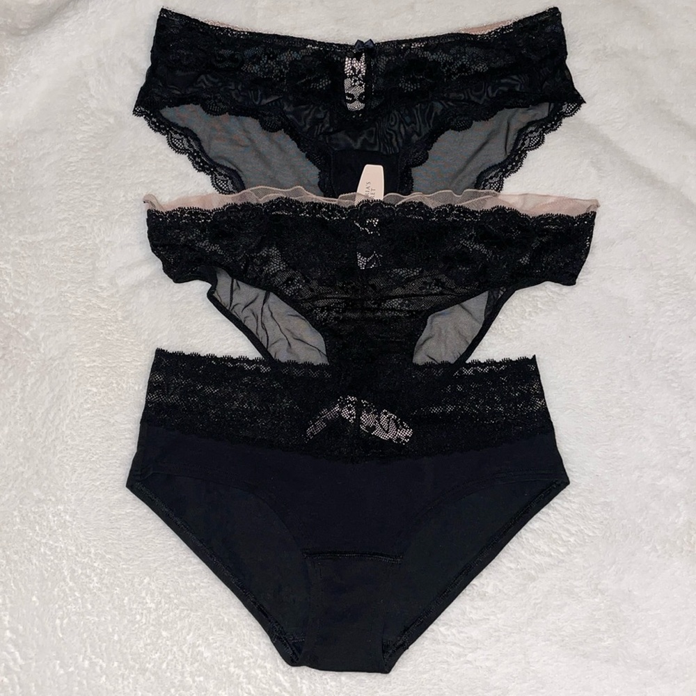 Victoria’s Secret Black Panty Bundle